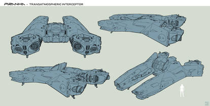 PIRANHA - Transatmospheric Interceptor - Lineart