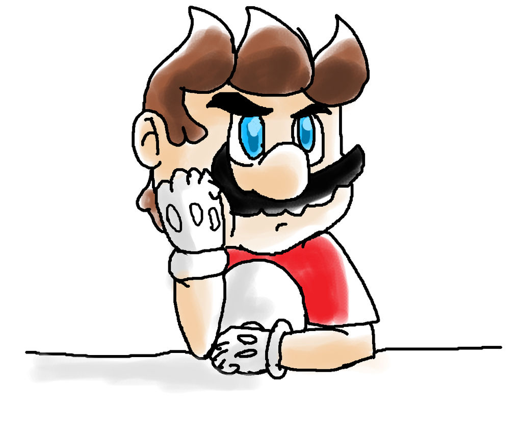 Mario Think Sign thinking by supermarioguy on DeviantArt
