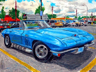 Corvette Stingray C2 drawing