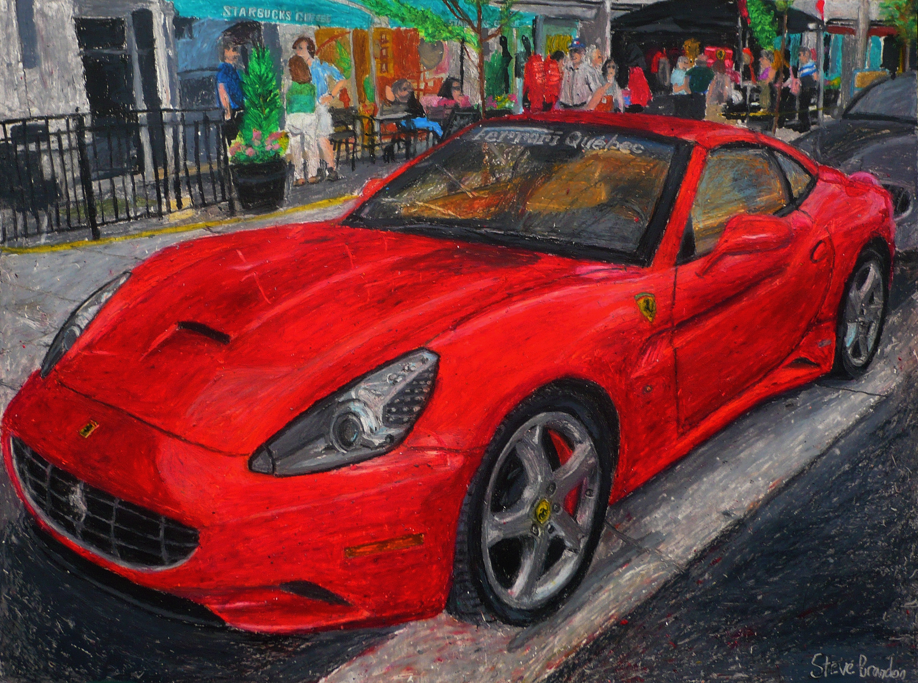 Ferrari California drawing