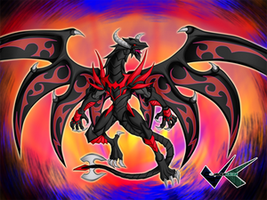 Commission: Red Eyes Hybrid Dragon