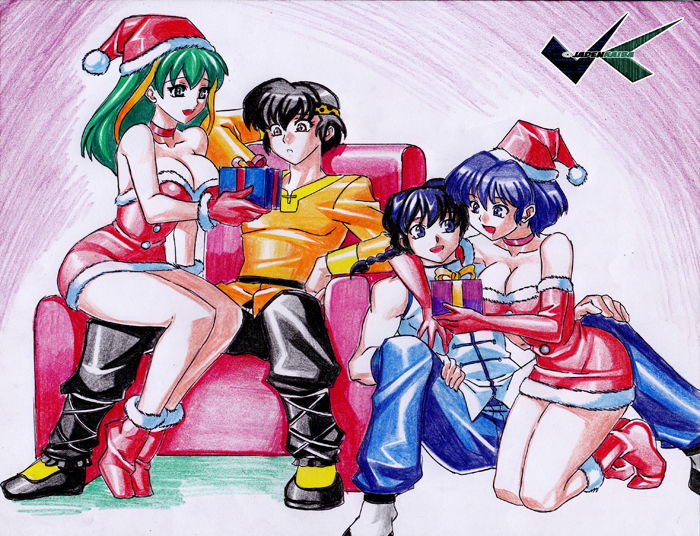 Commission: Ranma Christmas