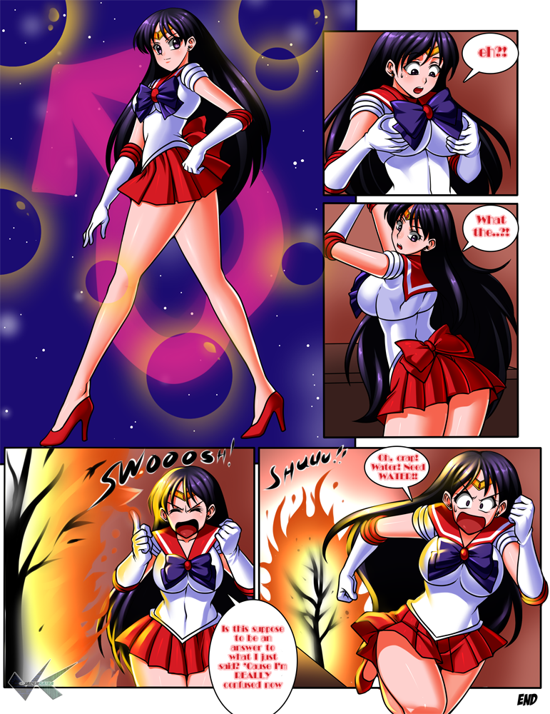 Sailor Mars Transformation Manga Page 3 (end)