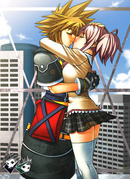 COMMISSION : Sora X Madoka