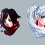 Faceart: Ruby Rose and Weiss Schnee