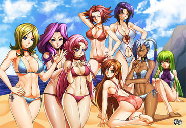 COMMISSION : Code Geass Beach Harem