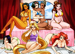COMMISSION: The Great Harem of Agrabah