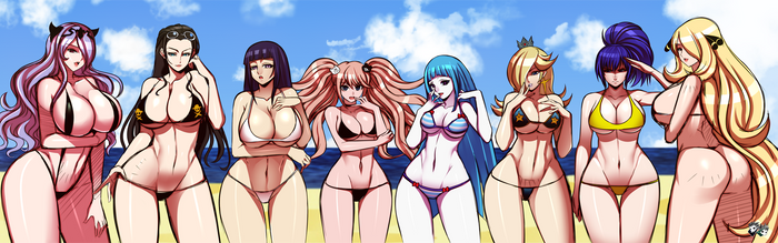 QUICK SKETCH - Anime and Game Bikini Girls