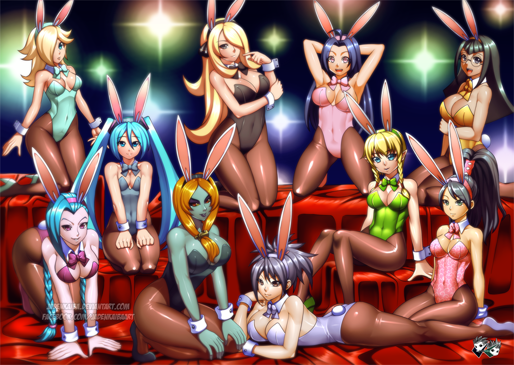 COMMISSION: WildCirno Bunny Harem