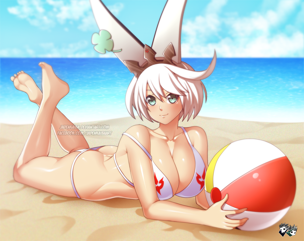 COMMISSION : Elphelt Valentine at the Beach