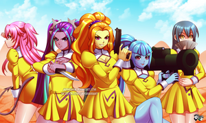 COMMISSION: The New Gold Delmo Girls
