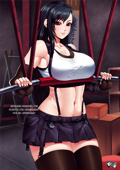 Peeress of Pull-Ups : Tifa Lockhart