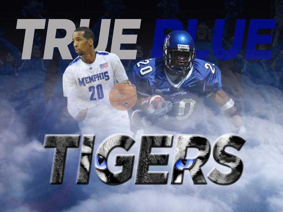 True Blue Tigers Wallpaper