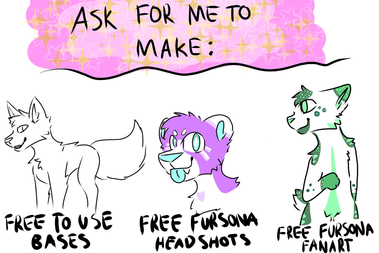 Free Fursona Fanart (CLOSED UNTIL FURTHER NOTICE!) by J3llyDoughnut on ...