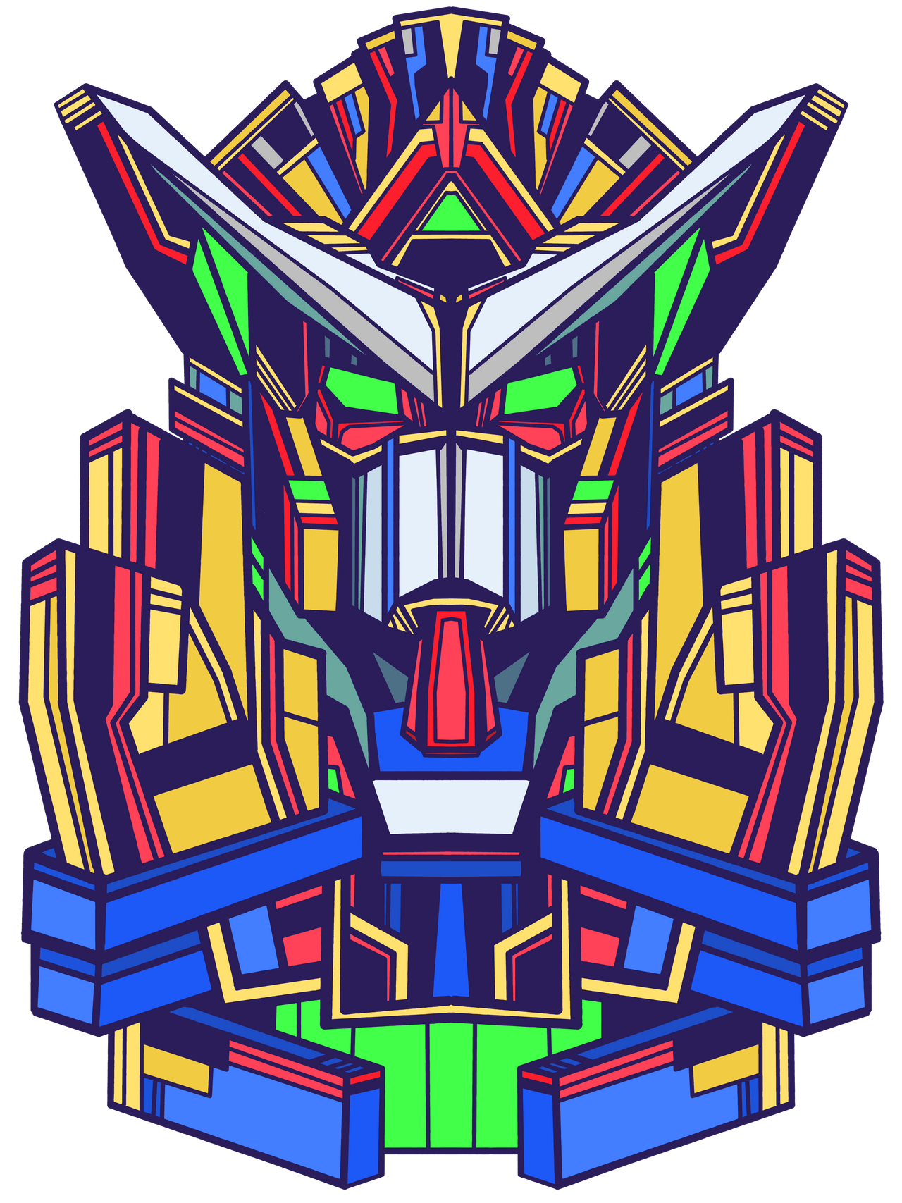 Gundam: Exia / Color Variant #1 by latishataylorart on DeviantArt