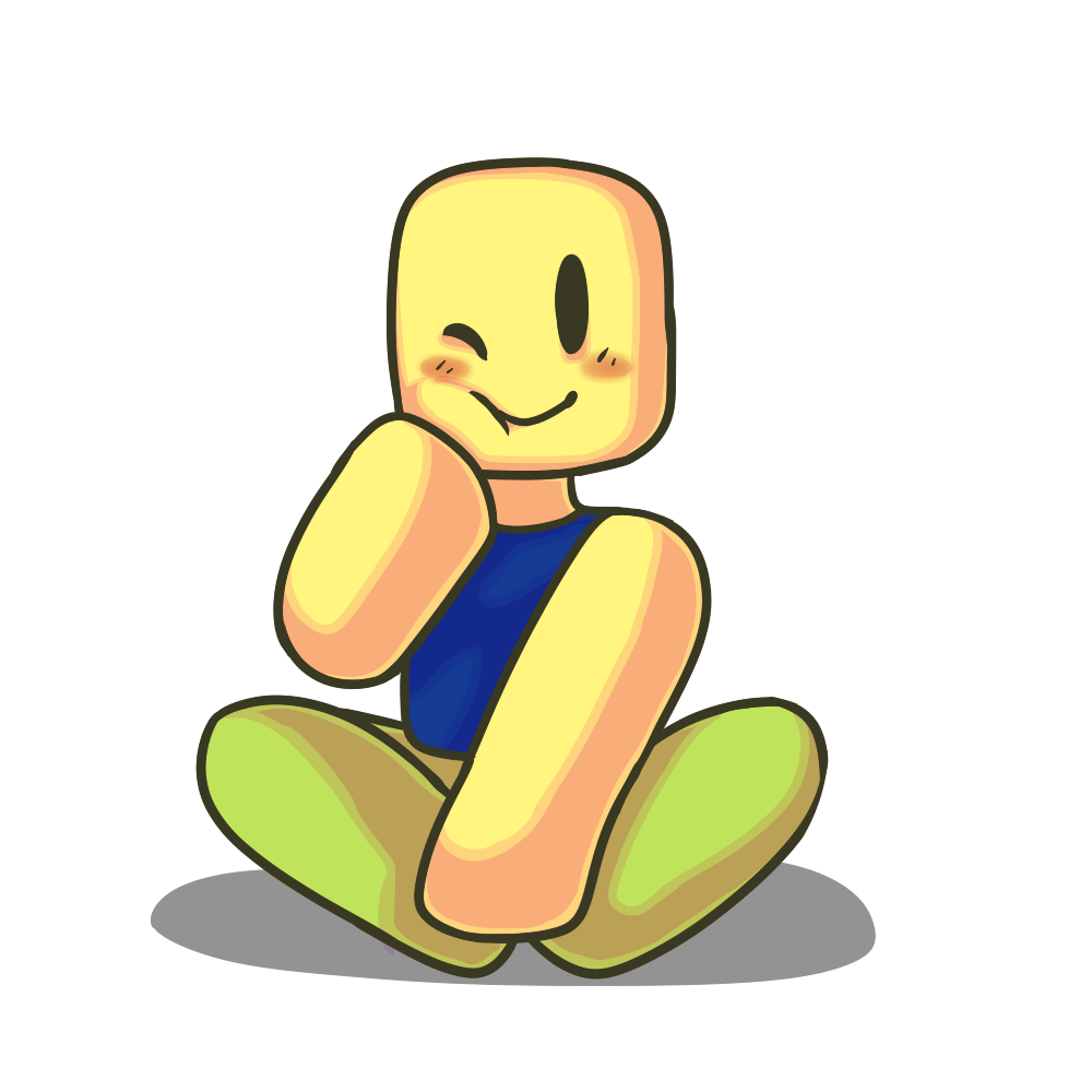 Just A Roblox Noob Sitting Down by SuperRobloxBros on DeviantArt