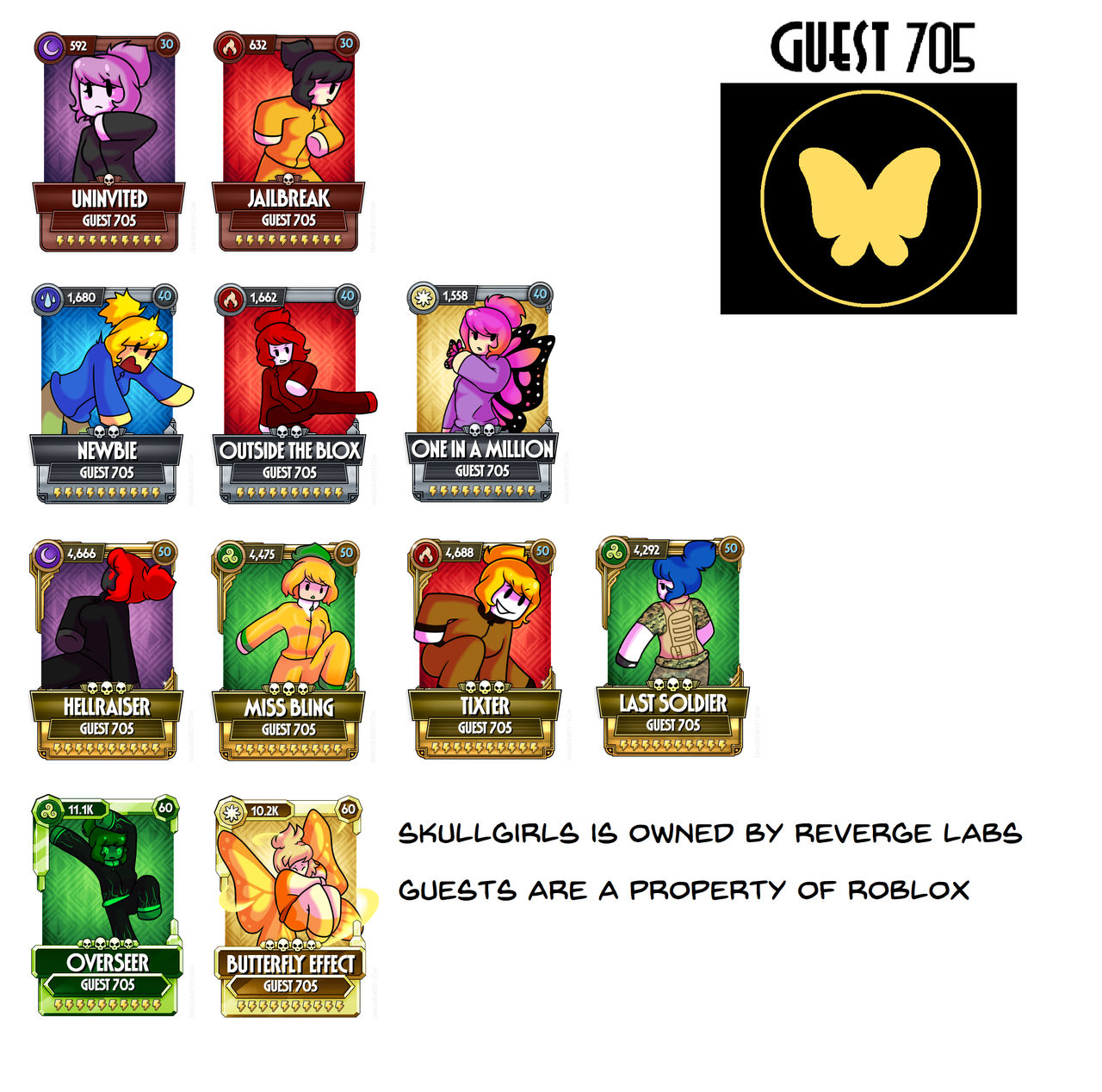 Skullgirls Mobile Custom Cards With My Guestsona By Guest705132 On Deviantart - roblox azure mines ambrosia