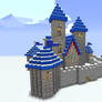 Warcraft 3 Human Castle In Minecraft (Day Time)