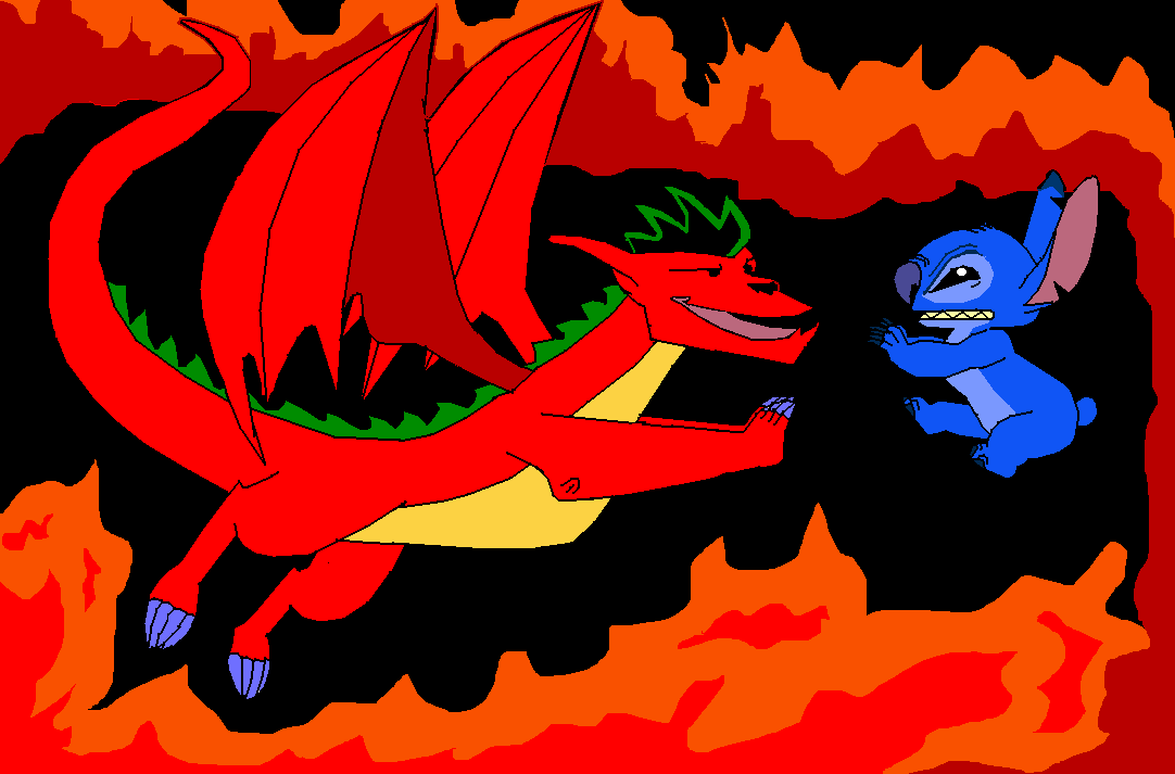 American dragon vs Stitch