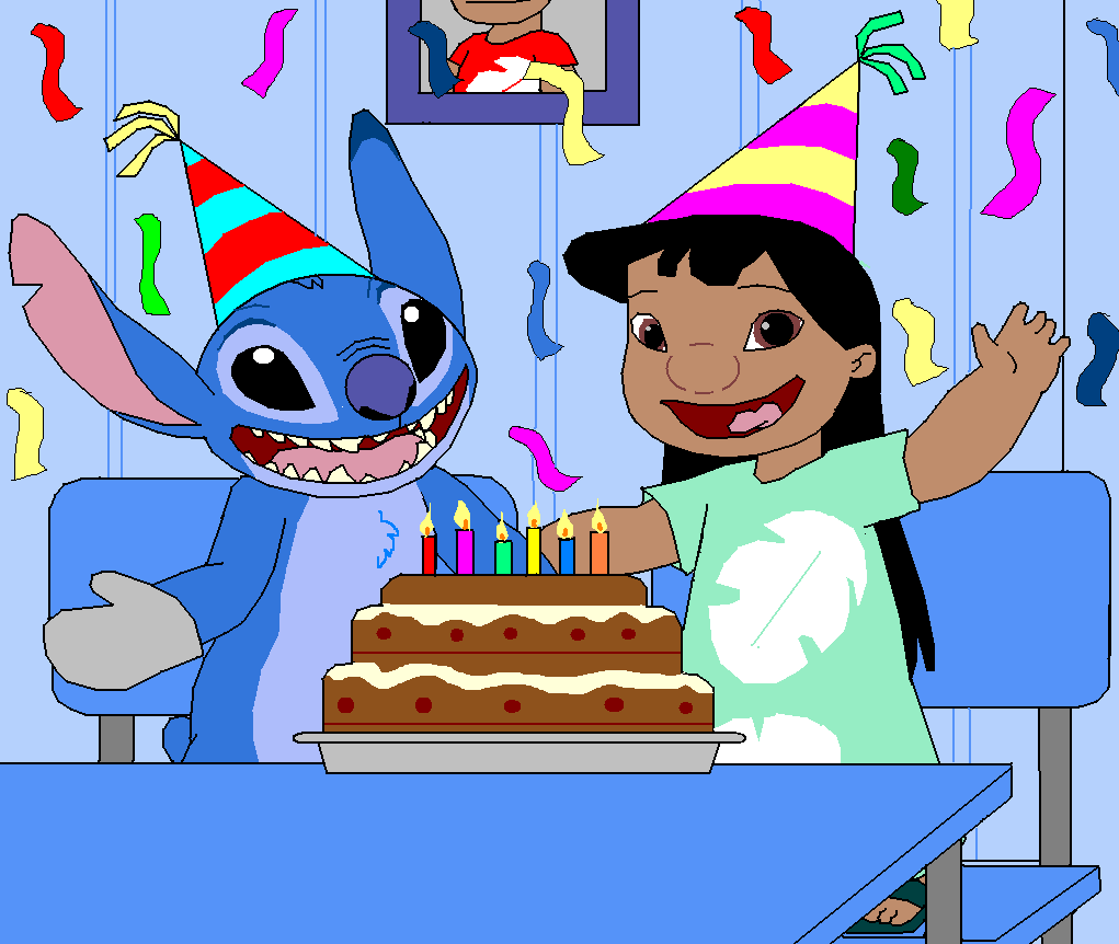 Happy Birthday from Lilo and Stitch