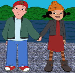 TJ and Spinelli holding hands by MajkaShinoda626