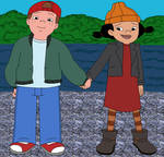 TJ and Spinelli holding hands by MajkaShinoda626