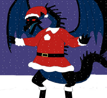 Dark Dragon as Santa