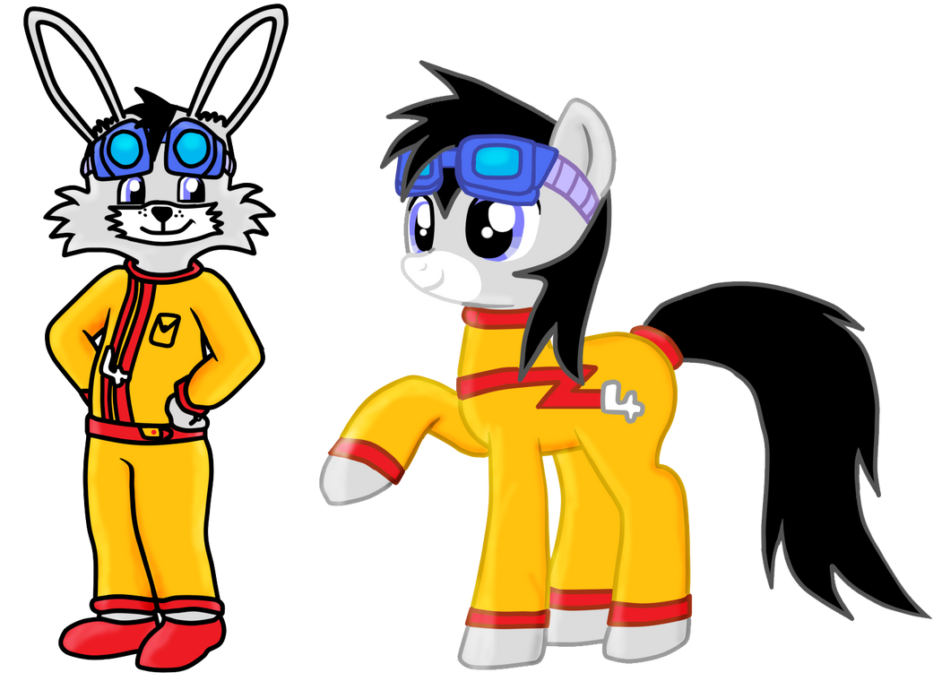 Blond Racer Rabbitears Racer rabbit and his pony form by MajkaShinoda626 on DeviantArt