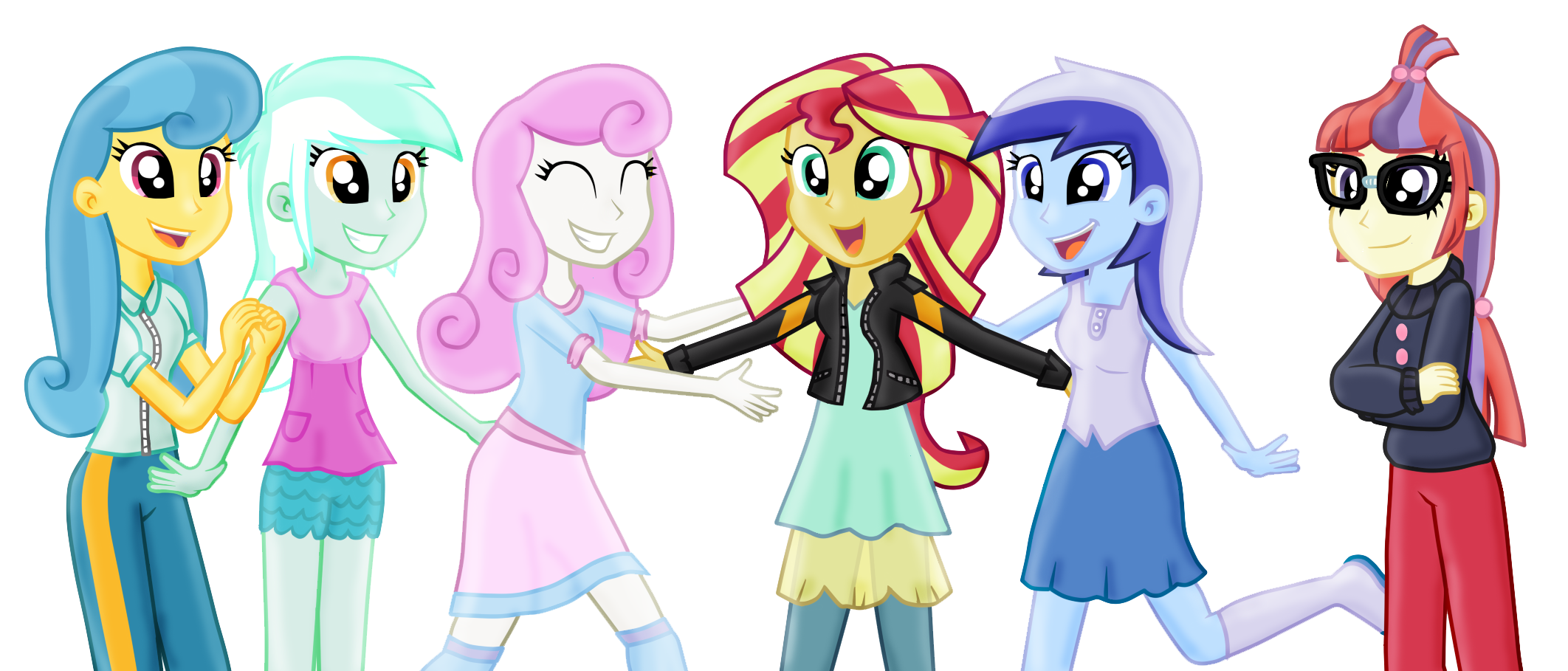 Sunset's HuMane 6 by MajkaShinoda626 on DeviantArt