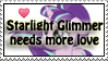 Starlight needs love -stamp