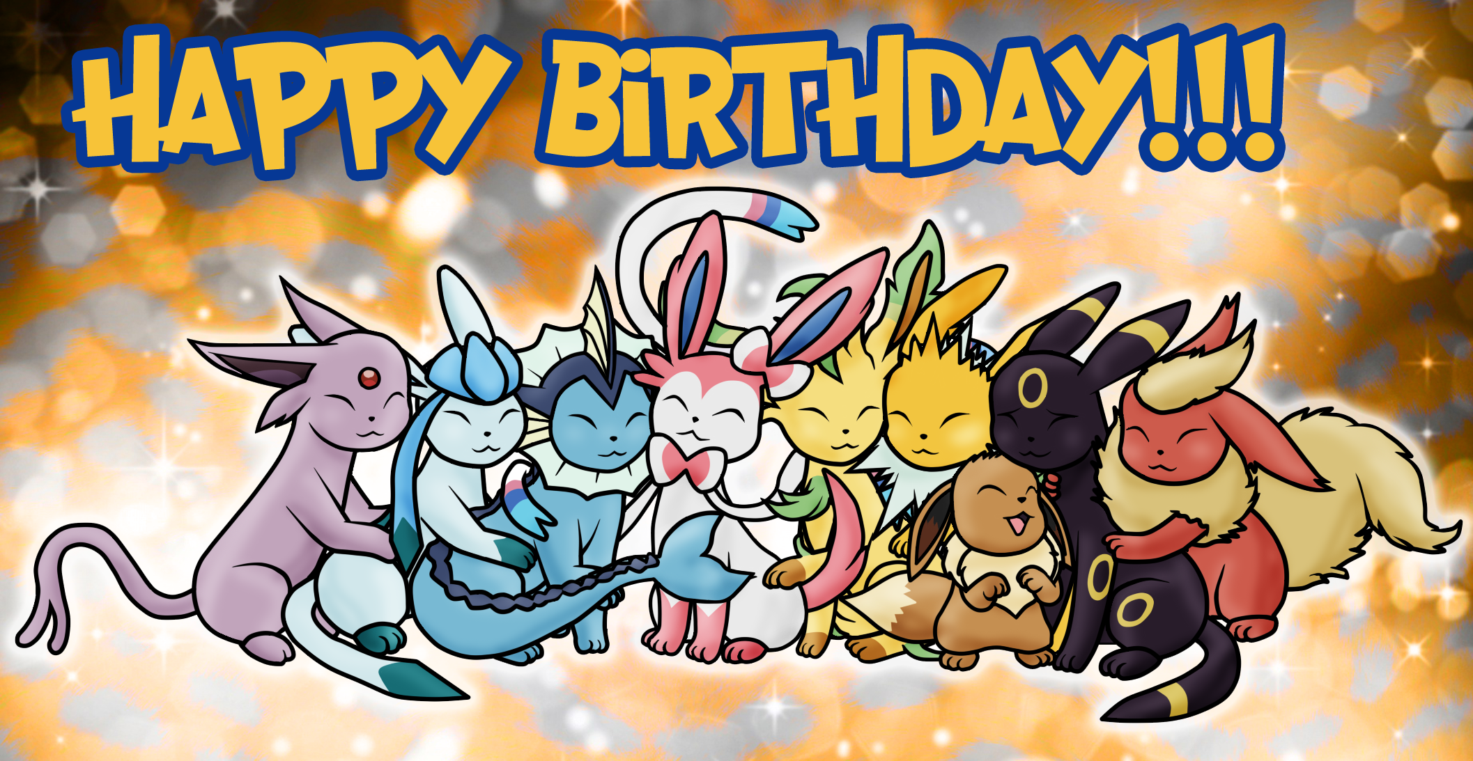 Eeveelutions -group hug