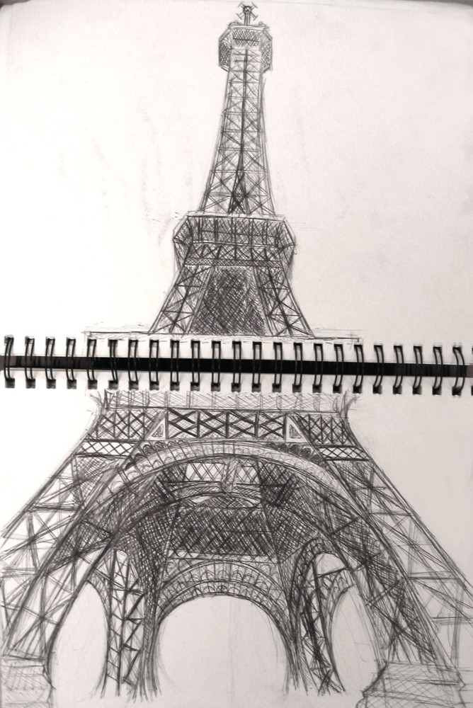 beautiful scenery drawing with sketch pen, Sketch Pen Drawing Easy