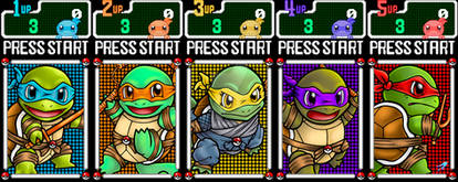 TMNT x Squirtle - Arcade Mode