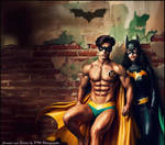 Batgirl and Robin Pose 1353 - Four Versions by PTHphoto on DeviantArt