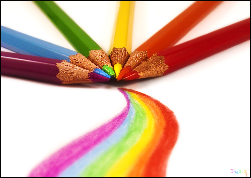 Rainbow Pencils by PinkFireFly on DeviantArt