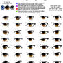 Anime eye styles