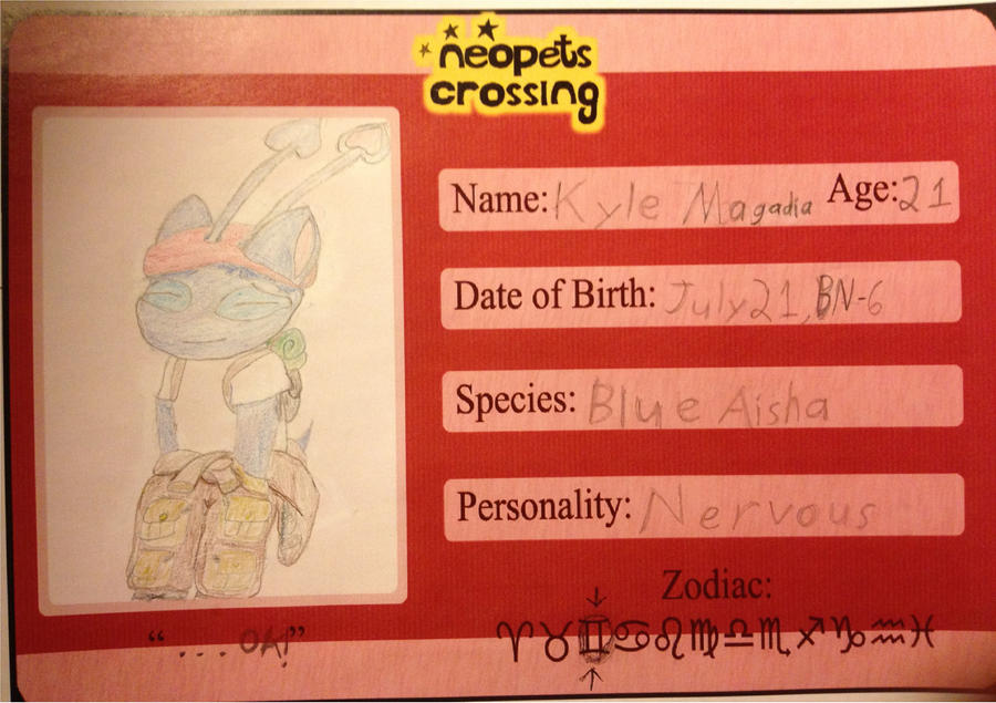 Neopets Crossing App- Kyle the Aisha