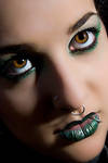 Green make up by LadyBranwick