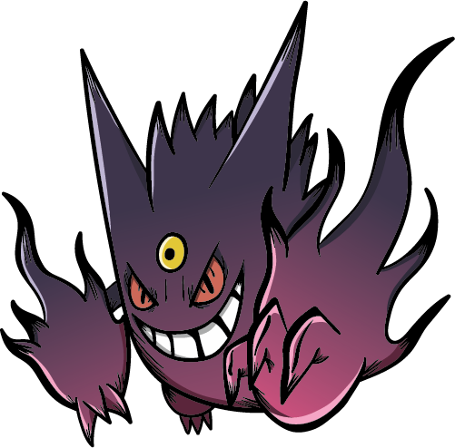 094 - Mega Gengar (Shiny) by Tails19950 on DeviantArt