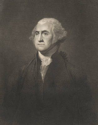 Vintage Image Plate - George Washington