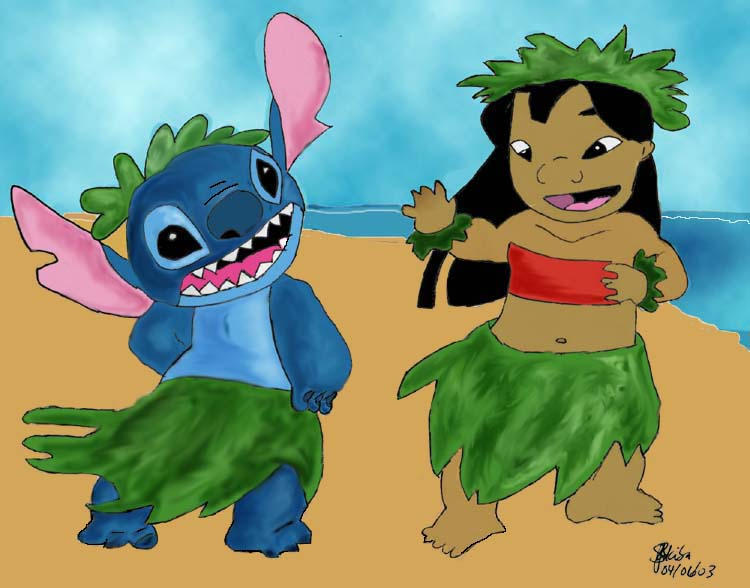 Lilo and Stitch's Hula by ruffles007 on DeviantArt