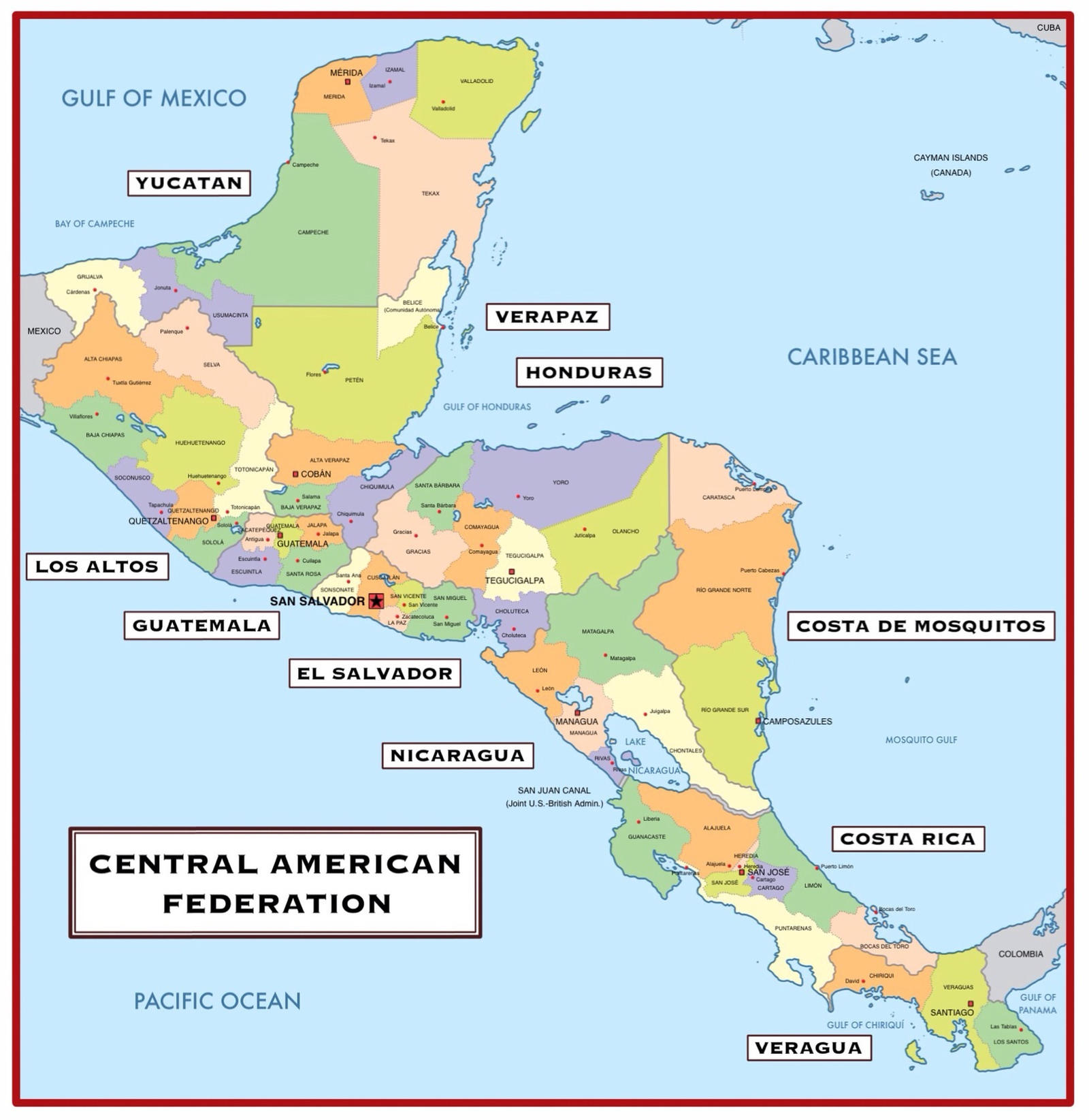 Central American Federation (iPad Idea #18)