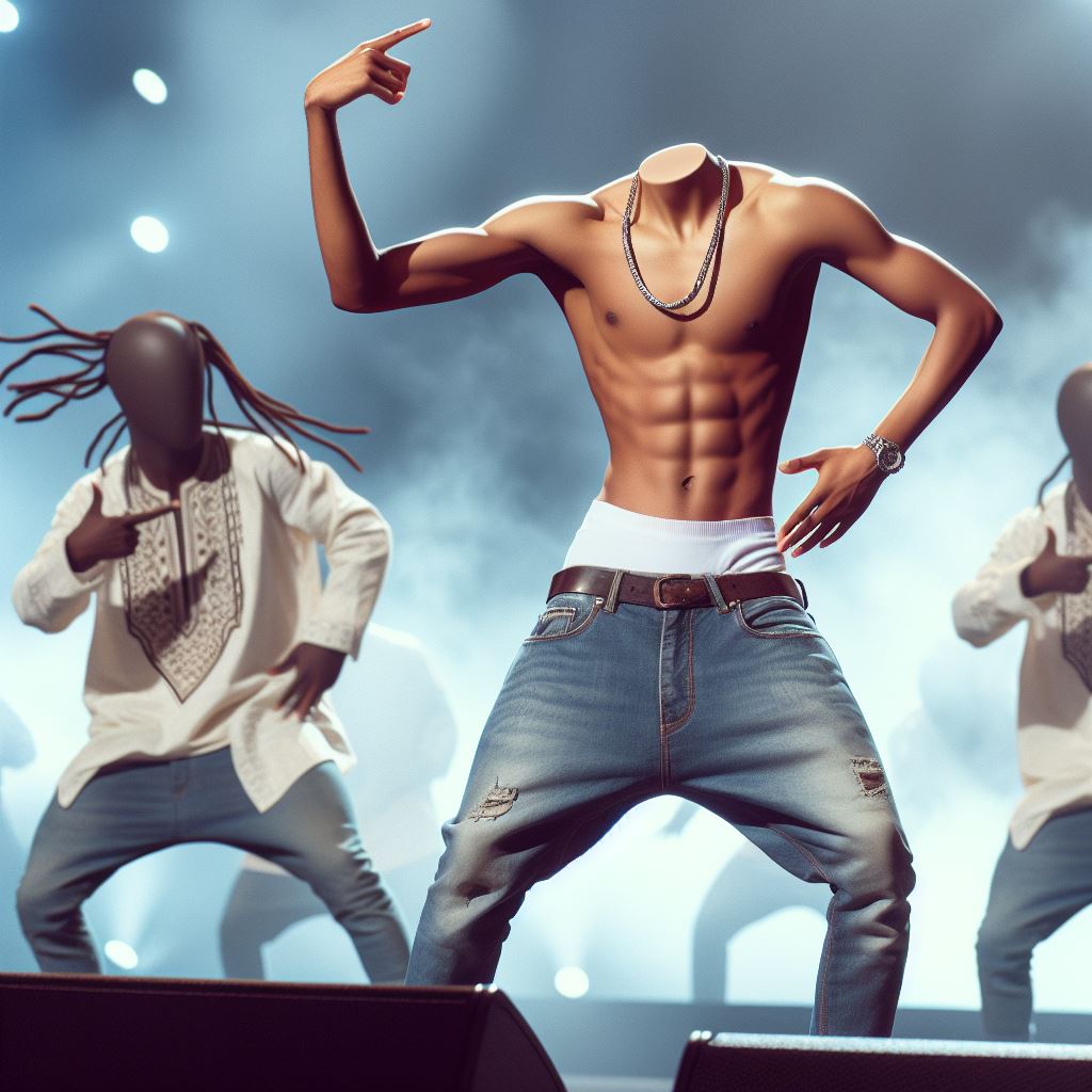 Headless rapper on stage by DopplerAI on DeviantArt