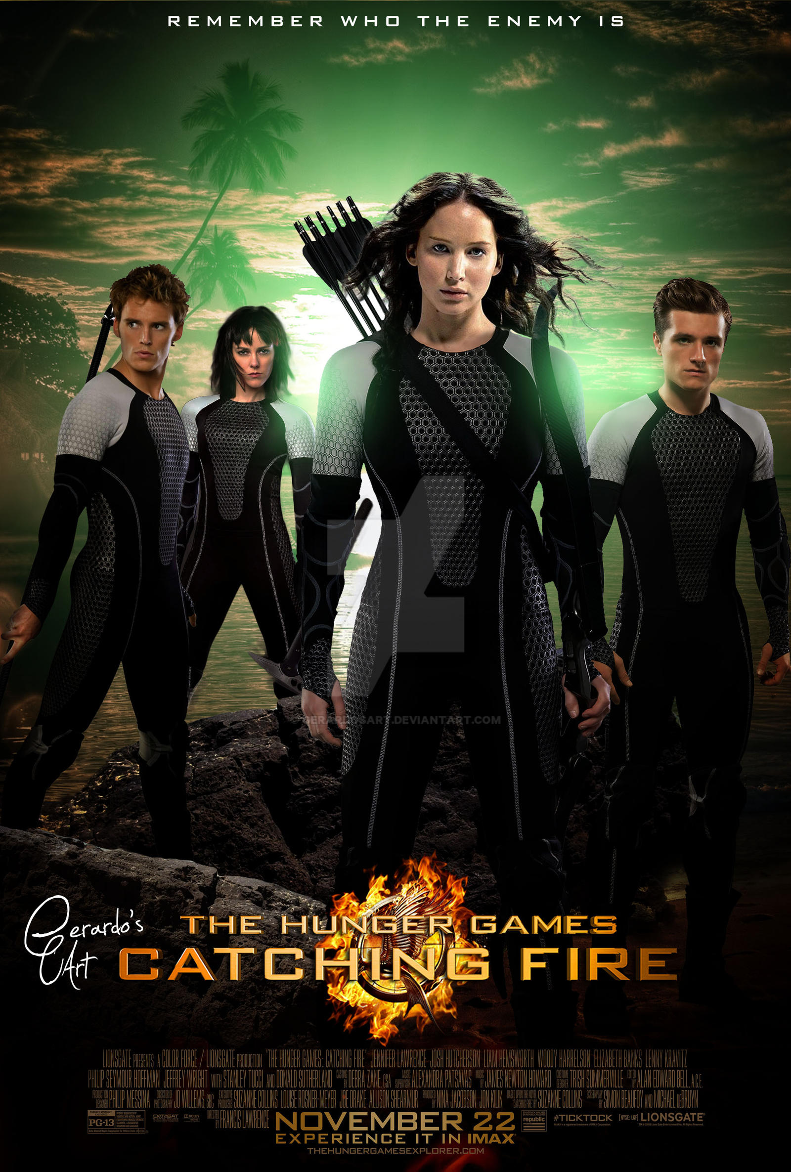 The Hunger Games Catching Fire Poster by GerardosArt on DeviantArt