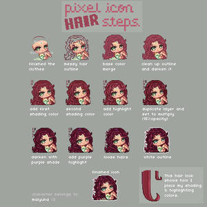 Pixel HAIR - Step by Step
