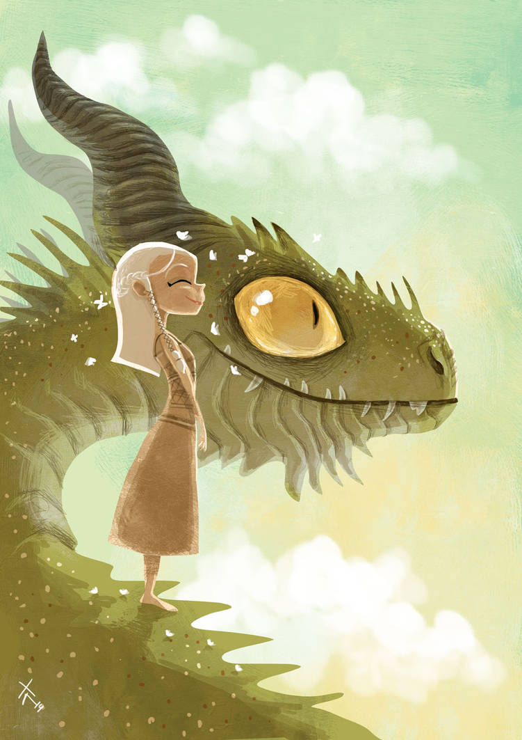 Dani and Rhaegal by xtianayuni Dani and Rhaegal by xtianayuni