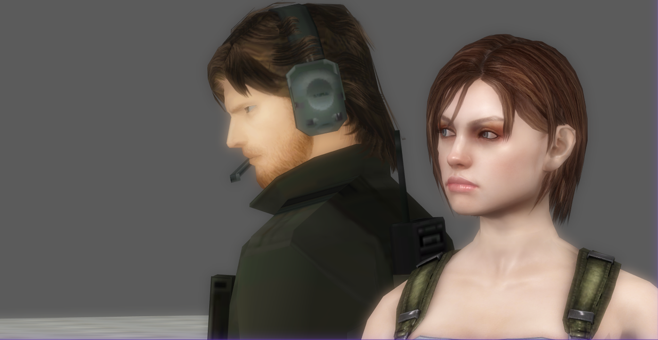 Solid Snake and Jill