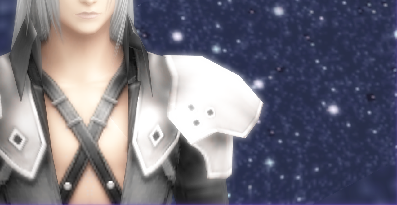 I feel him..in my mind..That person is Sephiroth..