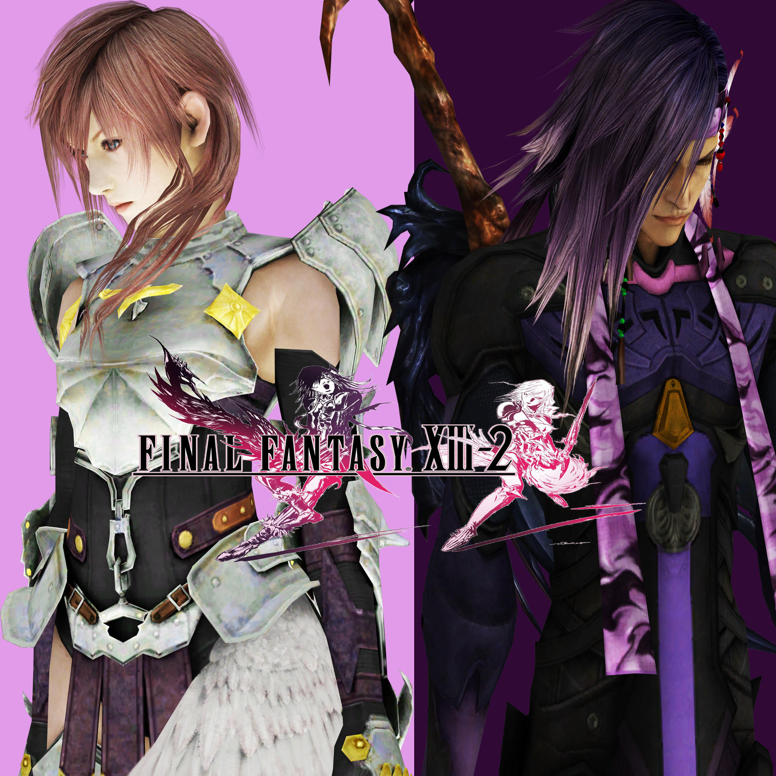 Lightning and Caius Final Fantasy Xiii-2