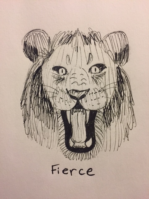 Inktober Day 14: Fierce